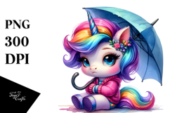 Cute Baby Bird Contempt Unicorn PNG Product Image 1