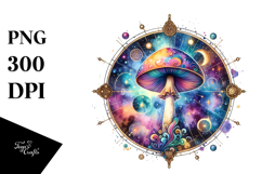 Magical Celestial Mushroom Tarot Splash PNG Product Image 1