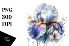 Iris with Golden Insertions, High-Res PNG Product Image 1