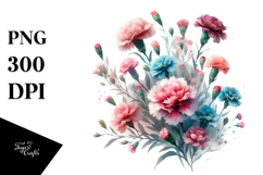 Watercolor Carnation PNG Product Image 1