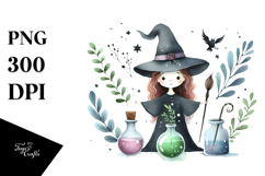 Whimsical Witch with Magic Potion Product Image 1