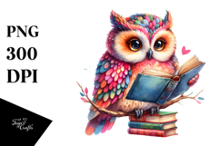 Vibrant Book Reading Clipart Product Image 1