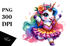 Vibrant Cute Unicorn PNG Product Image 1