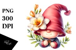 Adorable Gnome with Big Hat, PNG Product Image 1
