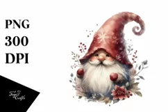 Vintage Gnome Clipart, Transparent PNG Product Image 3
