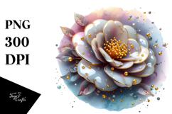 Glossy Camellia Sublimation PNG Product Image 1