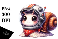 Cute Snail with Punk Look, Transparent PNG Product Image 1