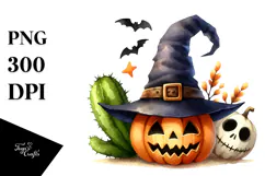 Simple Funny Hat Clipart, Halloween Theme, PNG Product Image 1