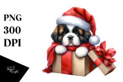Expressive Baby Saint Bernard PNG Product Image 3