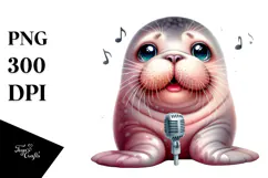 Energic Baby Walrus PNG Product Image 1