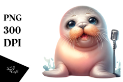 Energic Baby Walrus PNG Product Image 1