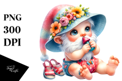 Baby Gnome Wearing Beachwear PNG Product Image 1