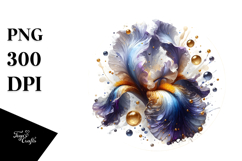 Glossy Iris Sublimation PNG Product Image 1