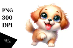 Cute Cartoon Labrador Retriever PNG Product Image 1
