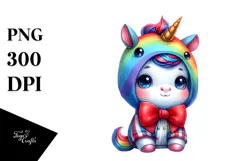 Cute Baby Unicorn Halloween PNG Product Image 1