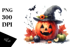 Funny Jack-O&#039;-Lantern Digital Painting, Transparent PNG Product Image 1
