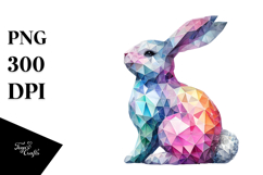 Colorful Whimsical Bunny PNG Product Image 1