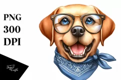 Labrador Bandana Fancy es Clipart Product Image 3