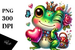 Baby Frog Adorned Winking Heart Product Image 1