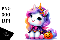 Baby Unicorn Halloween Dress PNG Product Image 1