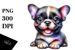 Watercolor Cute Saint Bernard, Transparent PNG Product Image 1
