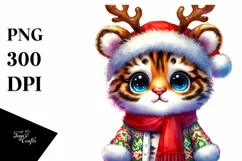 Expressive Baby Tiger PNG Product Image 1