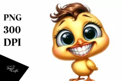 Happy Baby Chick Summer Sticker Sublimation Clipart Product Image 3