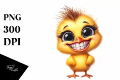 Happy Baby Chick Summer Sticker Sublimation Clipart Product Image 3