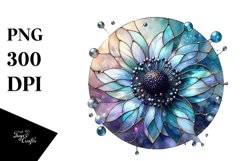 Detailed Stained Anemone Shiny Round | Clipart Product Image 3