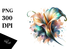 Shiny Calla Lily | Sublimation | Clipart Product Image 1