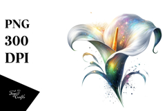 Shiny Calla Lily | Sublimation | Clipart Product Image 1