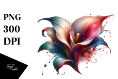 Shiny Calla Lily | Sublimation | Clipart Product Image 1