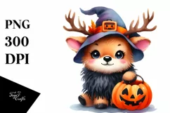 Cute Baby Elk Halloween Drawing | Sublimation | Clipart Product Image 3