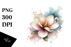 Magnolia Watercolor, PNG Product Image 1