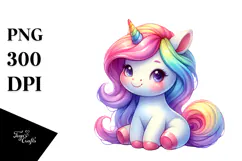Cute Baby Unicorn Halloween PNG Product Image 1