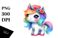 Cute Baby Unicorn Halloween PNG Product Image 1
