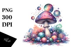 Magical Celestial Mushroom | Clipart Product Image 1