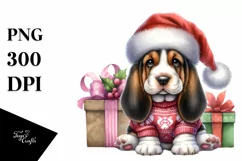 Expressive Baby Basset Hound PNG Product Image 1