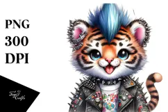 Energic Baby Tiger PNG Product Image 1