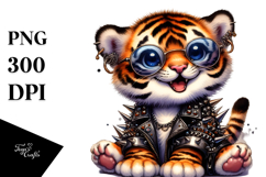Energic Baby Tiger PNG Product Image 1