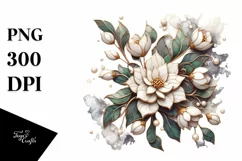 Detailed Jasmine Stained Shiny Material | Watercolor Splash Product Image 3