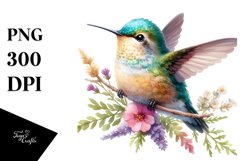 Baby Hummingbird | Watercolor | Sublimation Product Image 3