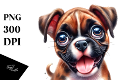 Happy Crazy Fur Baby Boxer PNG Product Image 1