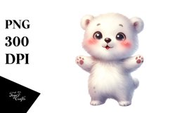 Cute Baby Polar Bear Standing Product Image 3