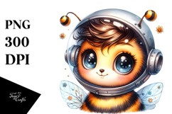 Baby Bee with Cool Haircut PNG Product Image 1