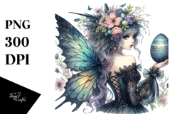 Gothic Fairy with Easter Egg Creative View from Back Product Image 1