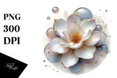 Glossy Gardenia Sublimation PNG Product Image 1