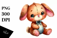Colorful Vibrant Rabbit, Sewed | Sublimation | Clipart Product Image 1