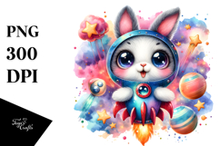 Cute Crazy Baby Rabbit PNG Product Image 1