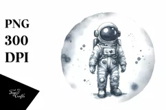 Vintage Washed Astronaut Boy Clipart Product Image 3